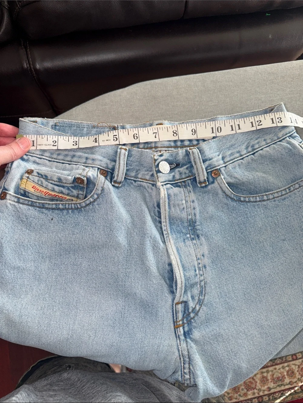 Diesel Light Blue Relaxed Fit Men’s Jeans